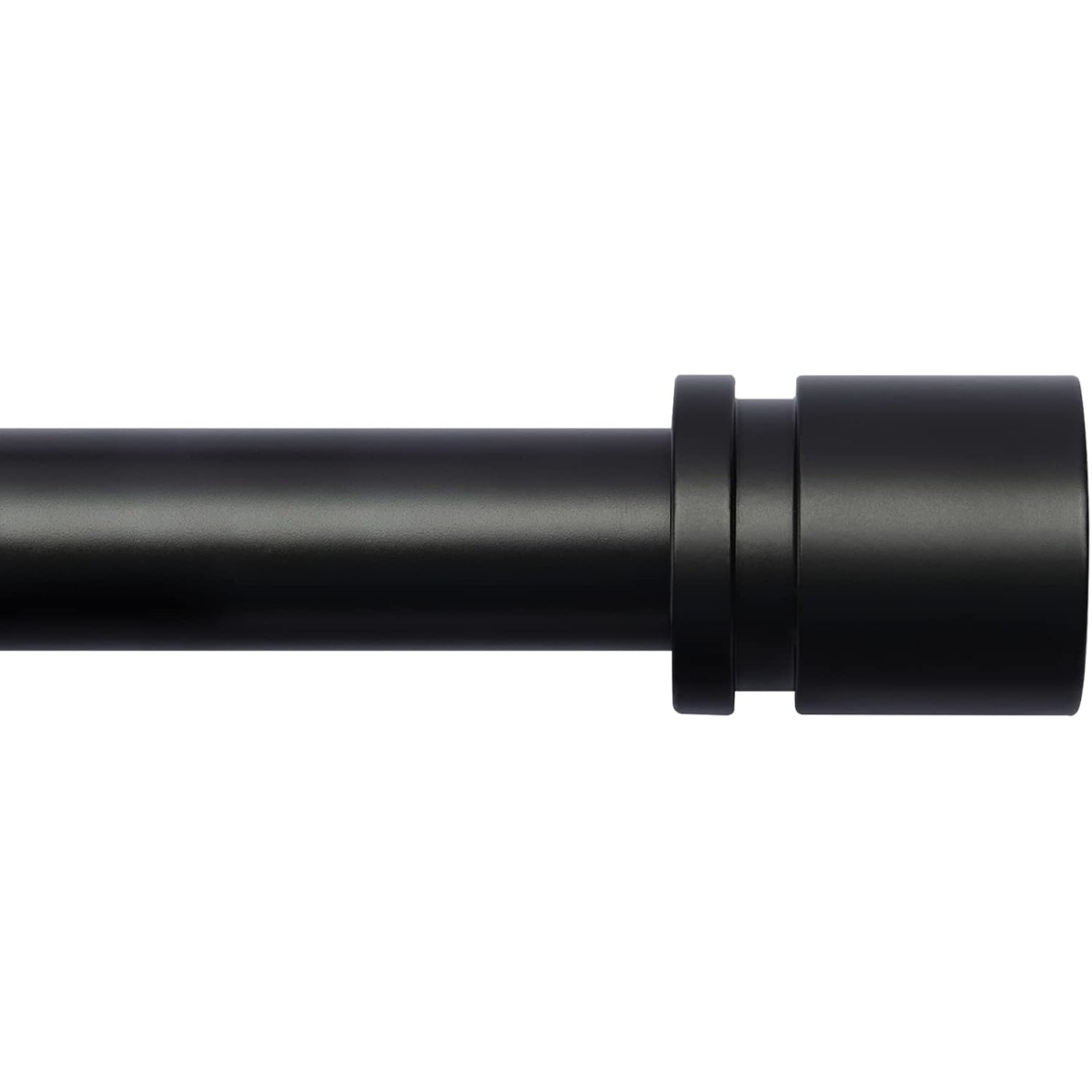 Byondeth Curtain Rods for Windows 16 to 144 Inches Adjustable Blackout Wrap Around 1 Inch Diameter Curtain Rod Aluminium